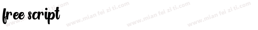 free script字体转换